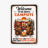 8980EUK2 personalised funny metal fire pit sign_ for camping couples 8980e6qrg