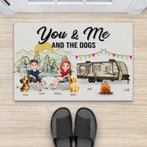 8998DUS1 you me and the dogs doormat personalized camping gifts for couples 8998d3d1c