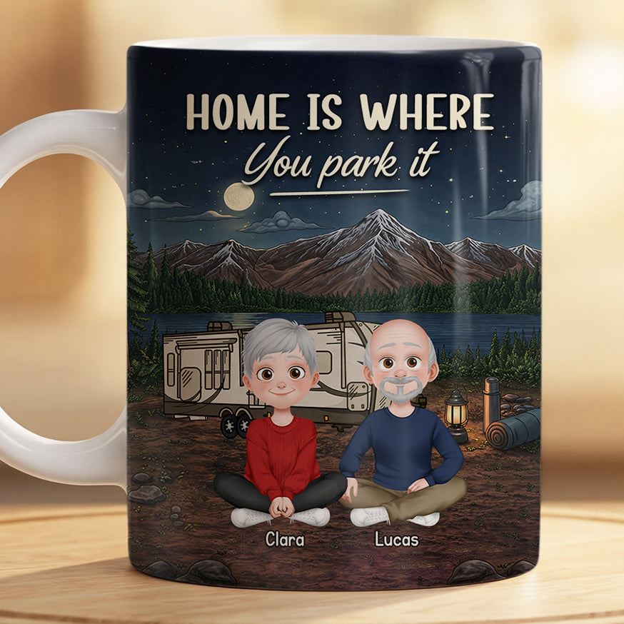 9010MUK2 personalised making memories one campsite at a time mug for a camping family 9010m3lmf