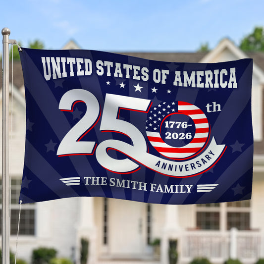 9023AUS1 united states of america 250 house flag with family name personalized 4th of july gifts 9023asslbi_1