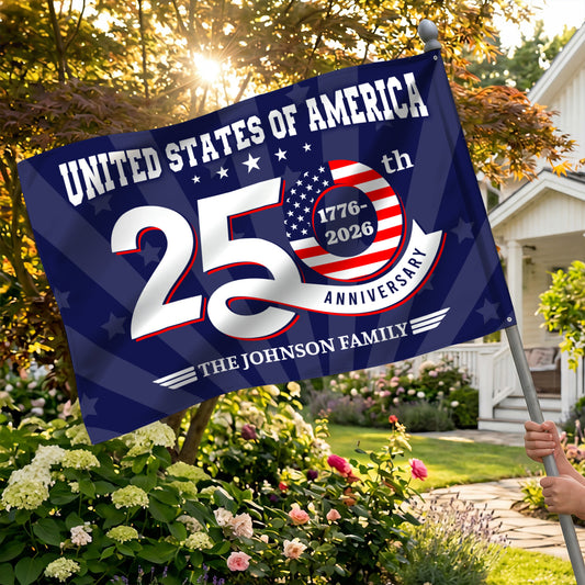 9023AUS1 united states of america 250 house flag with family name personalized 4th of july gifts 9023asslbi_2