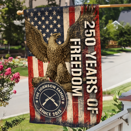 9024AUS2 america 250 years freedom house flag personalized 4th of july gifts for family 9024assewi_ba999091 e570 4580 9a61 c5bc0880db5d