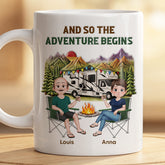 9030MUK2 3d printing effect personalised and so the adventure begins camping mug for couples 9030mtqwg