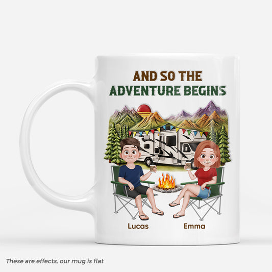 9030MUS1 3d printing effect and so the adventure begins mug custom camping gifts for couples 9030mtqwg