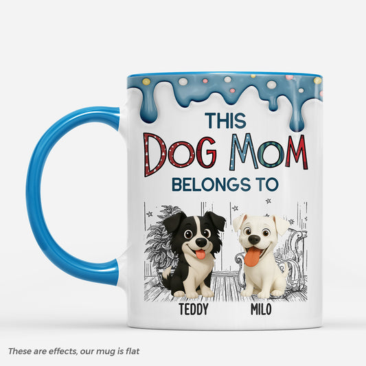 9036MUS1 3d printing effect this dog mom belongs to mug with dog names custom gifts for dog lovers 9036mafoc