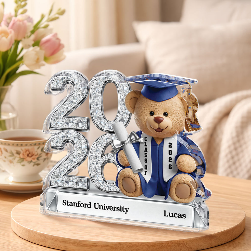 9061AUS1 graduation teddy bear acrylic plaque custom gifts for himher 9061ar6vta_2
