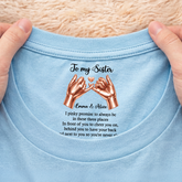 9067AUS2 to my sister inside neck print t shirt gifts for daughterfriends 9067aa6epa