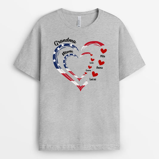 9084AUS1 america 250 grandma mom heart t shirt personalized 4th of july gifts 9084andwa_fe1306e6 4d1b 4e46 82a9 e507f372dfb2