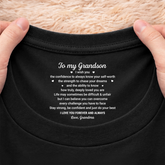 9093AUS2 to my daughter inner neck print t shirt custom gifts for sondaughter 9093aa8ema