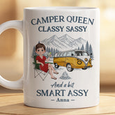 9133MUK2 personalised camper queen camping mug for her 9133mtlca
