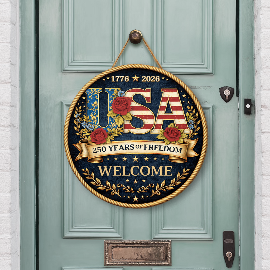 9180QUS2 usa 250 years of freedom wood sign personalized 4th of july gifts 9180q3fng