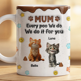 9202MUS2 3d printing effect funny cat mug personalized gifts for cat dads 9202m8ead