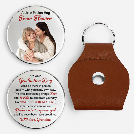 9212AUS1 a little pocket hug from heaven personalized memorial gifts for himher graduation 9212aj6eza