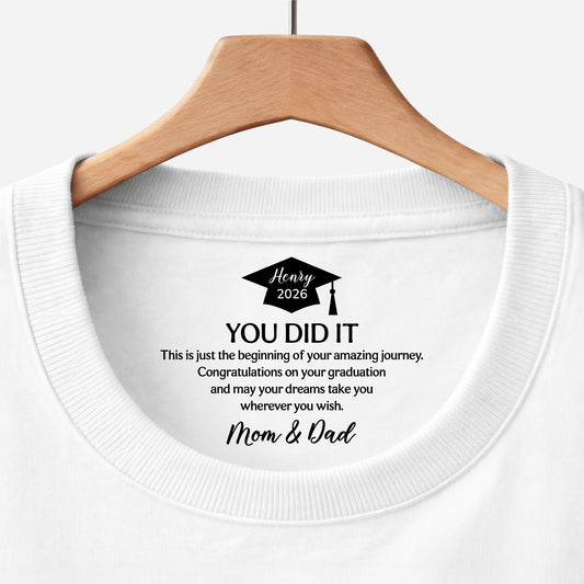 9214AUS1 you did it inside neck print t shirt personalized graduation gifts for herhim 9214aa6dnb