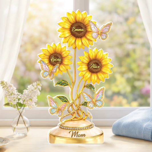 9218AUS1 3d printing effect flower acrylic plaque personalized gifts for momgrandma 9218arafpa