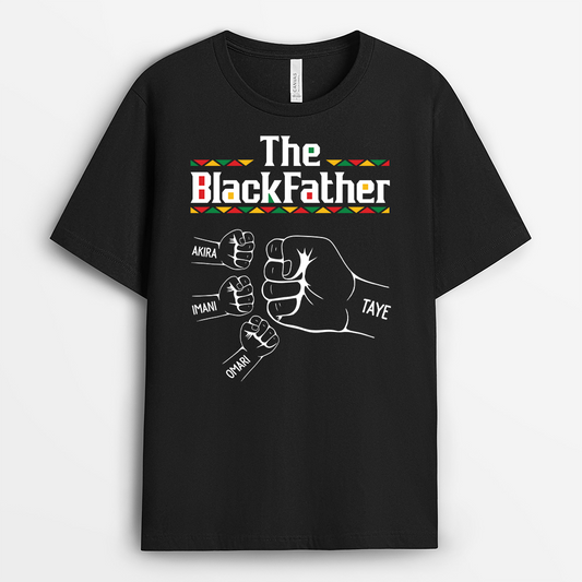 9219AUS1 the black father t shirt custom gifts for dadmom 9219atfzb