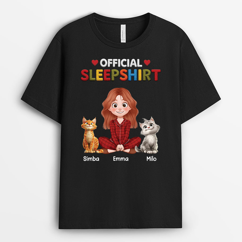 9229AUS1 official sleepshirt cat t shirt personalized gifts for cat lovers 9229a3dmd