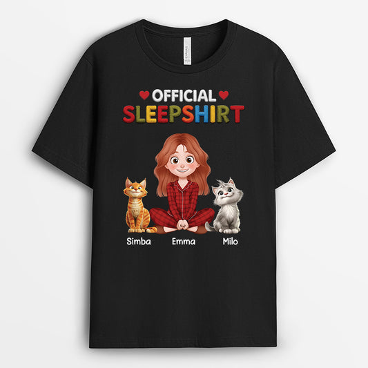 9229AUS1 official sleepshirt cat t shirt personalized gifts for cat lovers 9229a3dmd