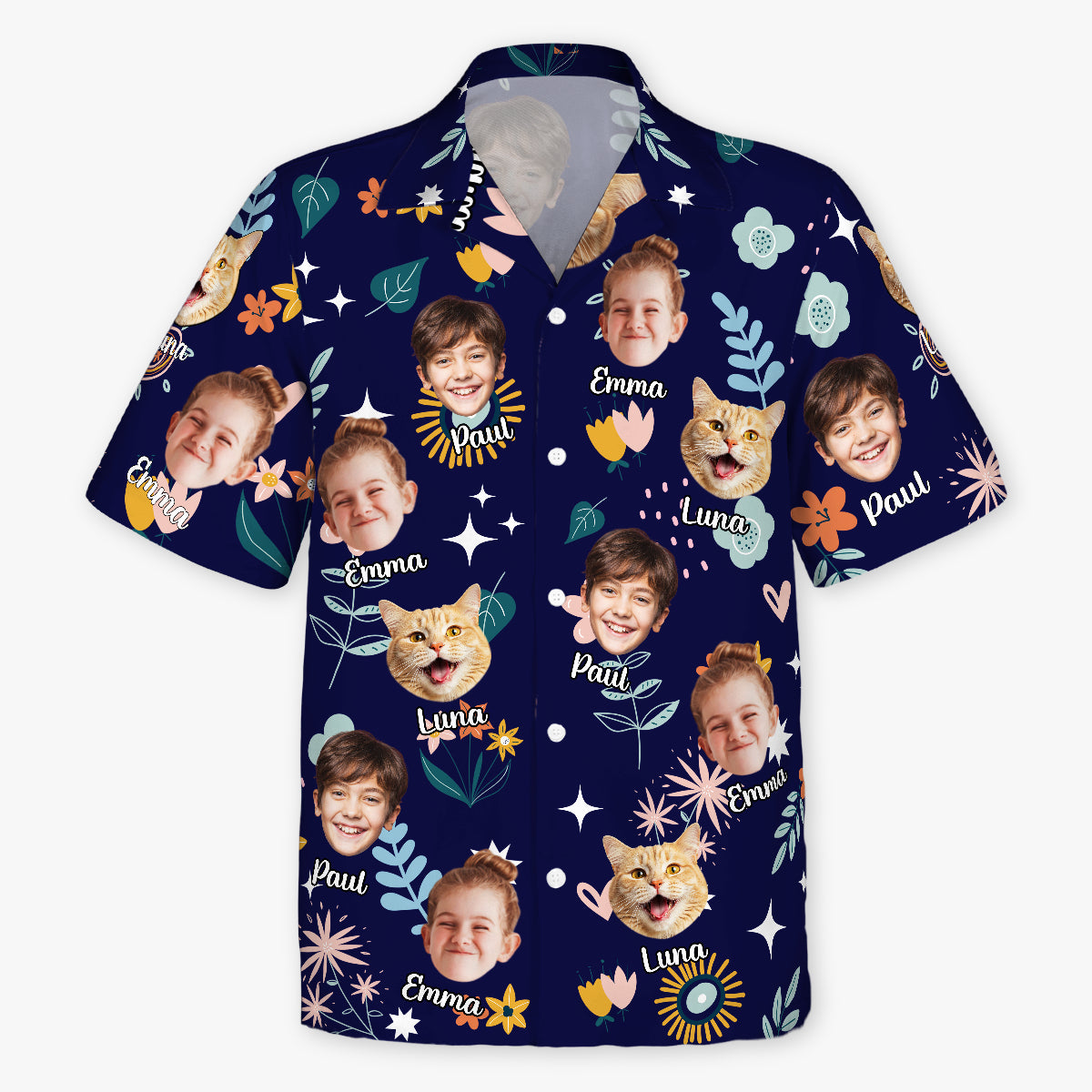 9240AUS1 custom face photo hawaiian shirt personalized gifts for himher 9240aa6yca