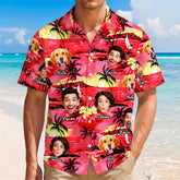 9241AUS2 funny face photo hawaiian shirt personalized gifts for himher 9241aa6dwa