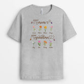 9266AUS2 first mom now grandma flower t shirt personalized gifts for momgrandma 9266a8fka