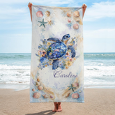 9270BUS2 custom summer beach towel personalized gifts for her 9270bsena