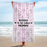 9273BUS2 blessed to be called summer beach towel custom gifts for grandmamom 9273bskna