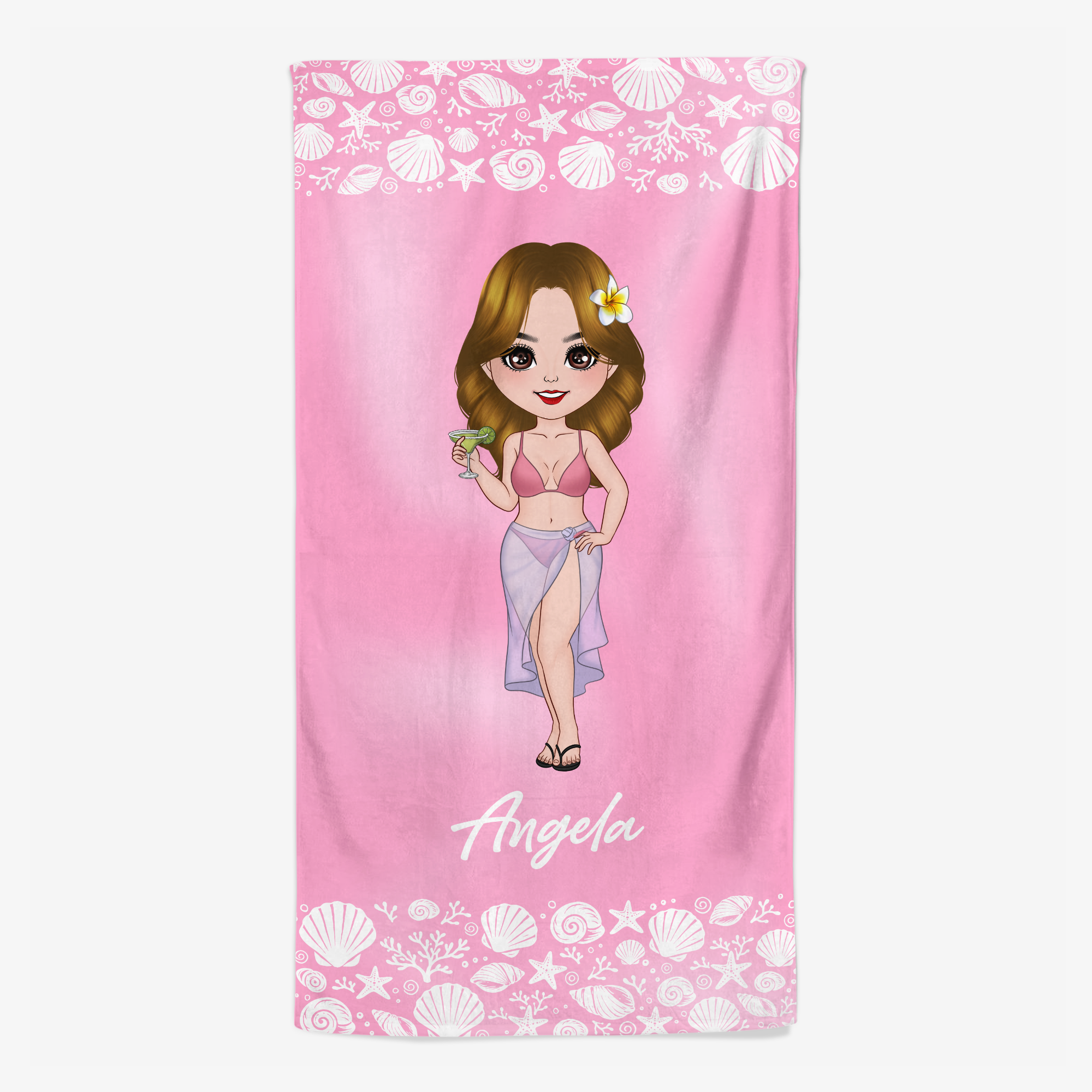 9277BUSU1 custom beach towel with name summer gifts for her 9277b8cna