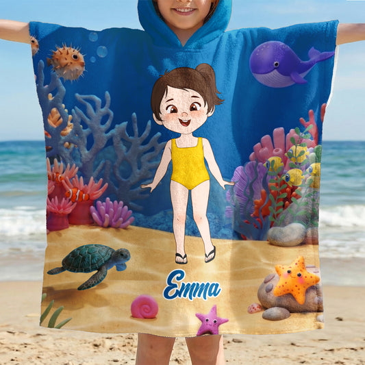 9285AUS1 summer kids hooded beach towel customized gifts for kids 9285ab8dkk