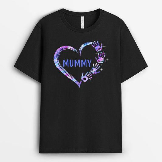 0064A310AUK2 Personalised T shirts gifts Hand Grandma Mom Heart_bff2b391 5998 42bc b405 a6cce609cada