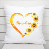 0192P10AUK1 Personalised Pillow gifts Sunflower Grandma Mom Heart_5d8a3d45 5240 4d08 8e6e 2b226a4e98b5