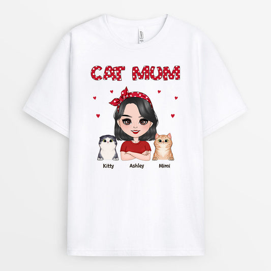 0479AUK1 Personalised T Shirt Gifts Cat Cat Lovers CatMum CatDaddy_01a2f0b2 e762 4583 8624 febc7726bfec