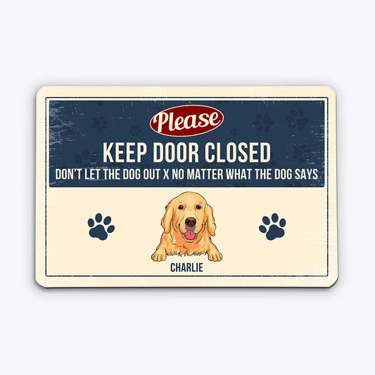 0603EUK1 Personalised Metal Signs Pawprint Dog Lovers