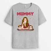 0701Auk2 Personalised T shirts Gifts Hearts Kids Grandma Mum