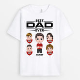 0739Auk2 Personalised T shirts Gifts Hearts Grandad Dad Fathers Day