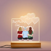 0778LUK2 Personalised 3D LED Light Gifts Mother Grandma Mum