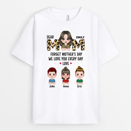 0809AUK1 Personalised T shirts Gifts Kids Grandma Mum