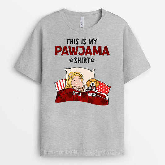 0835AUK1 Personalised T shirts Gifts Sleep Dog Lover