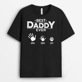 0854AUK1 Personalised T shirts Gifts Hand Grandad Dad