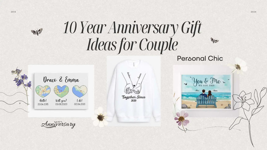 20+ 10 Year Anniversary Gift Ideas for Couple for a Decade of Love