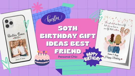 50+ Best 50th Birthday Gift Ideas Best Friend UK by Personal Chic