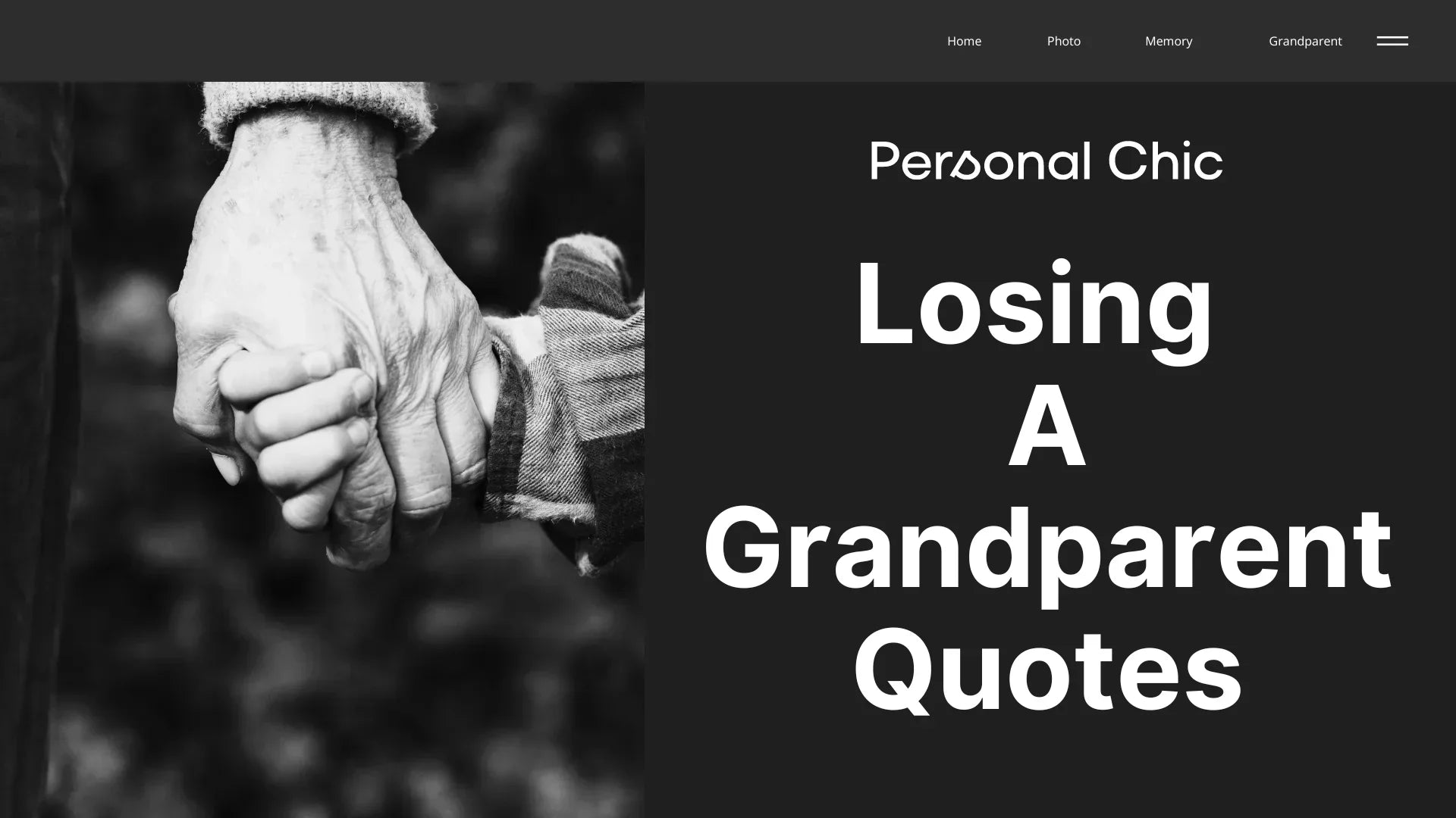 Top 25+ Losing A Grandparent Quotes for Healing - Personal Chic, image size:1920x1080