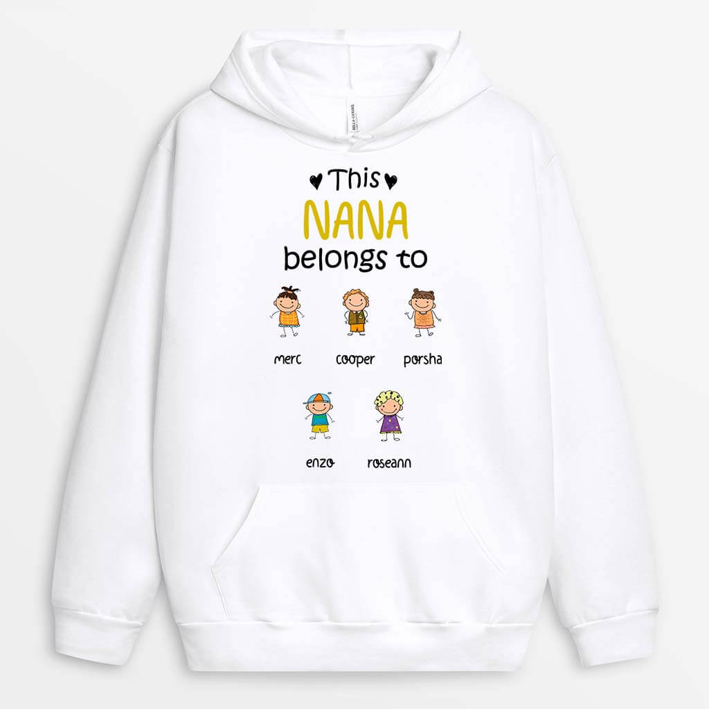 0027HUK2 Customised Hoodie presents Kids Grandma Mom