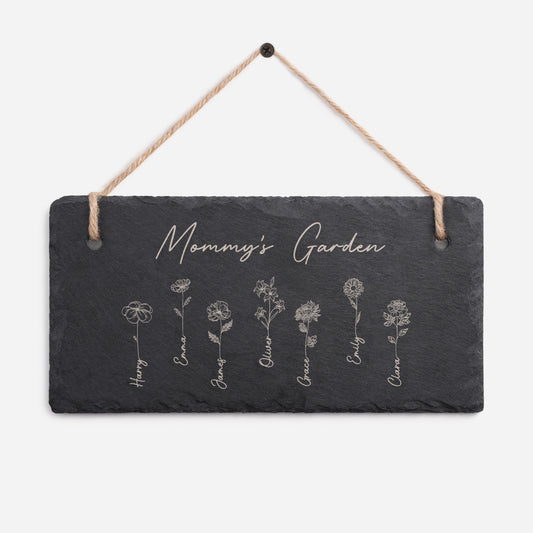 0065AUS1 personalized engraved slate garden signs momgrandmas garden gifts 0065ae6p5a