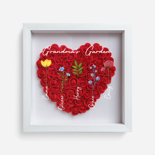 0065OUS1 custom gifts for grandma grandmas garden flower shadow box 0065OTL7A
