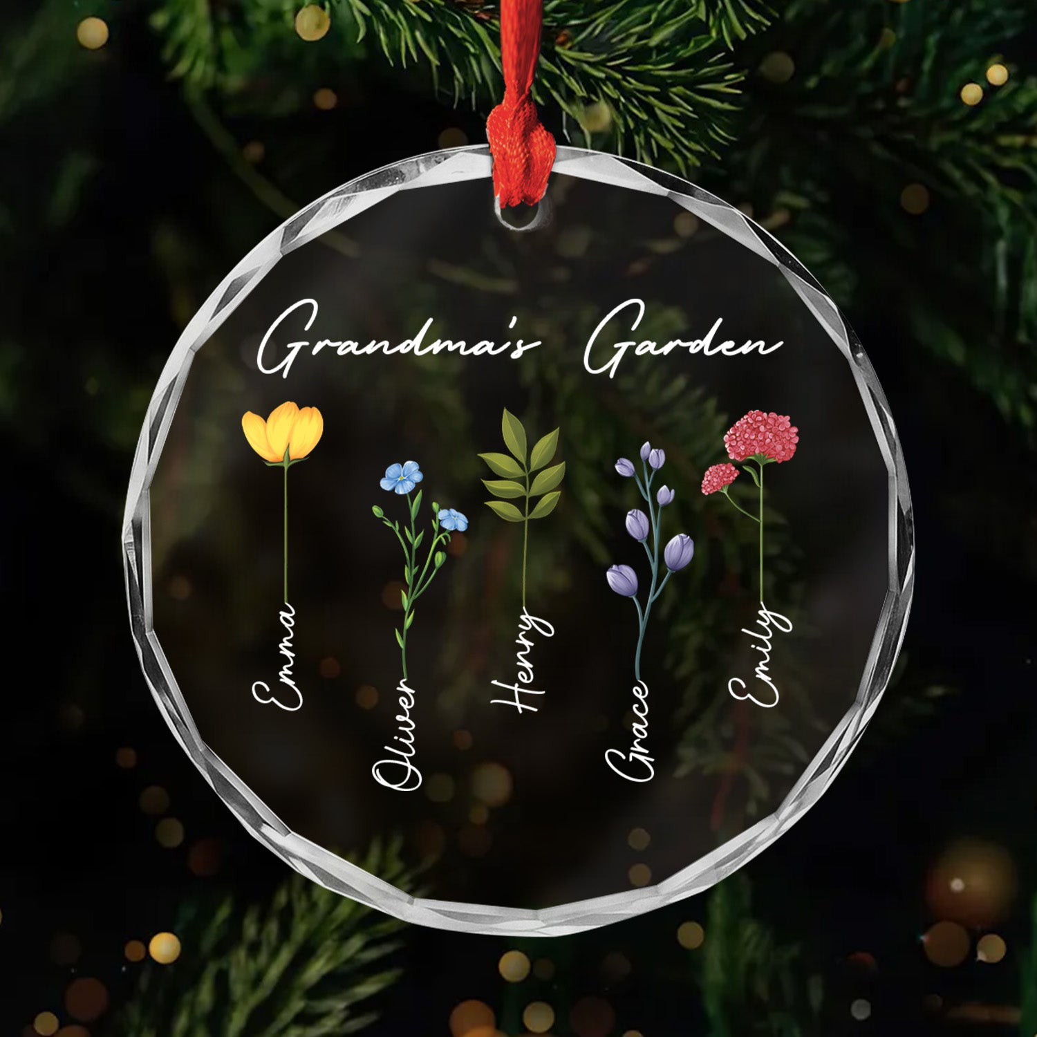 0065OUS1 custom glass christmas tree ornaments grandmas garden gifts_ 0065OTL7A