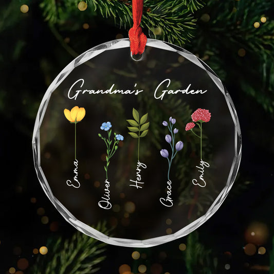 0065OUS1 custom glass christmas tree ornaments grandmas garden gifts_ 0065OTL7A