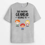 0141AUK1 Personalised T shirts gifts Kid Grandpa Daddy