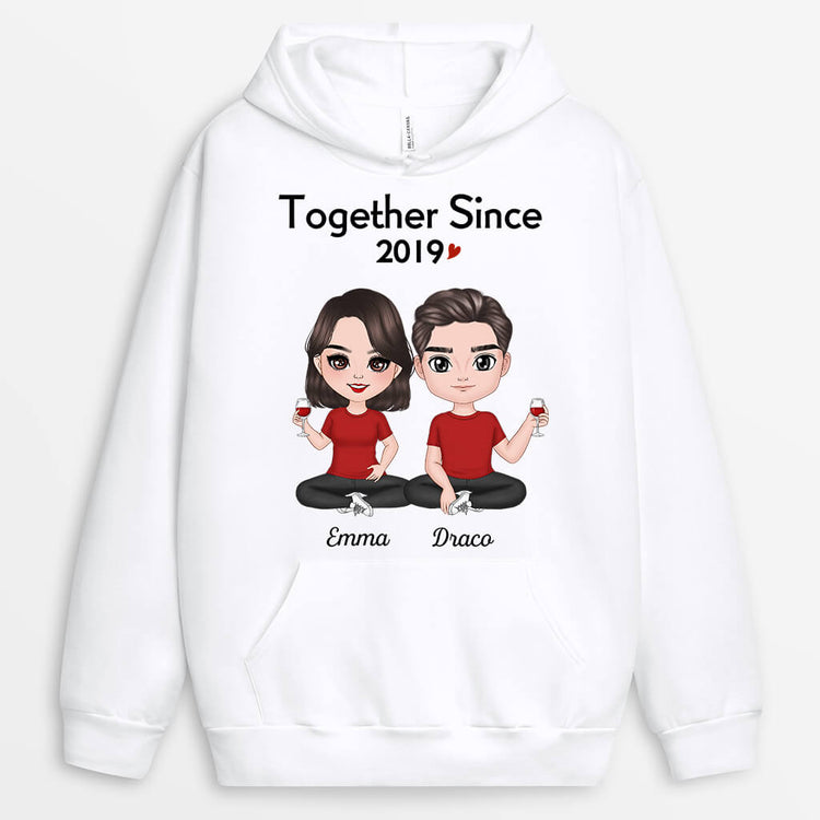Personalised Together Since Hoodie - Personal Chic