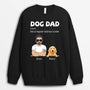 0218WUK2 Customised Sweatshirts presents Dog Grandpa Dad Dog